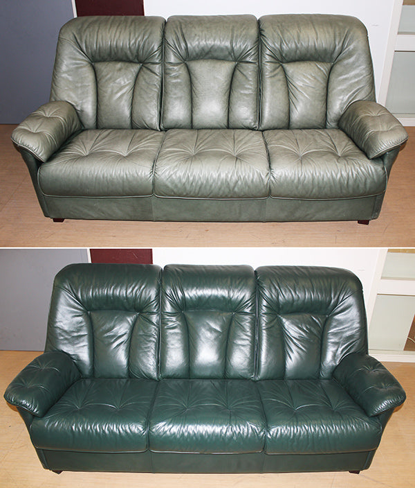 Allmänna instruktioner för infärgning av täckfärgat läder