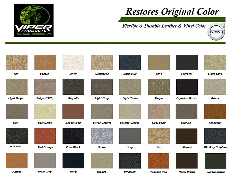 Leather & Vinyl colourant for Volvo | Viper Polycryl | 200 ml