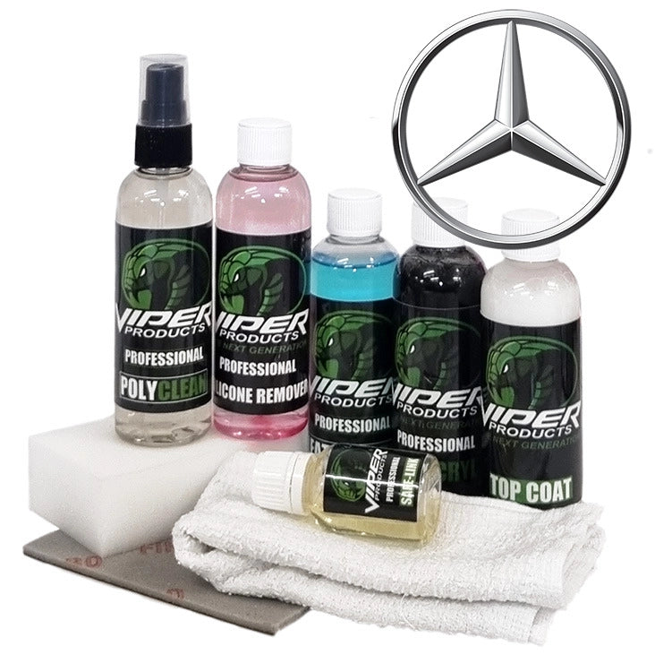 Läderfärg & Vinylfärg till Mercedes | Litet Kit för Infärgning av bilklädsel | Viper Products