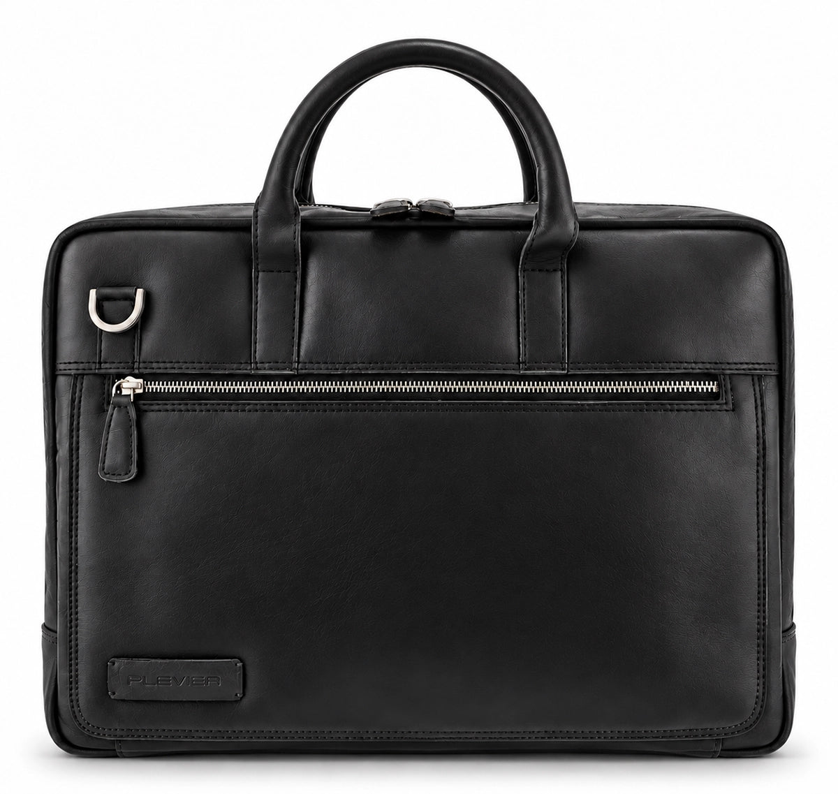Laptopväska i Läder | London Black | Plevier