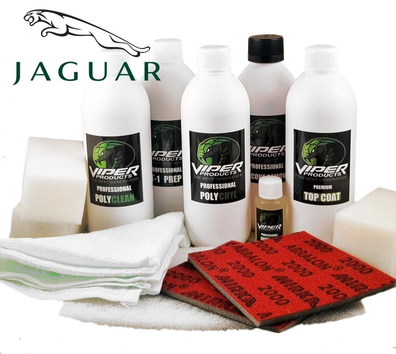 Läderfärg & Vinylfärg till Jaguar | Stort Kit för Färgning av bilklädsel | Viper Products