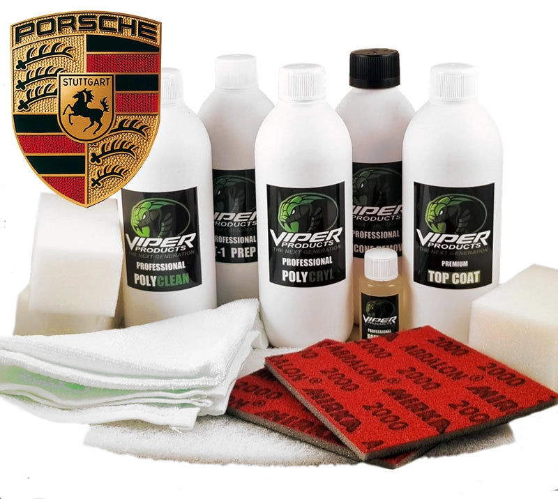 Leather Paint & Vinyl Paint for Porsche | MiniKit for coloring car upholstery | Viper Products