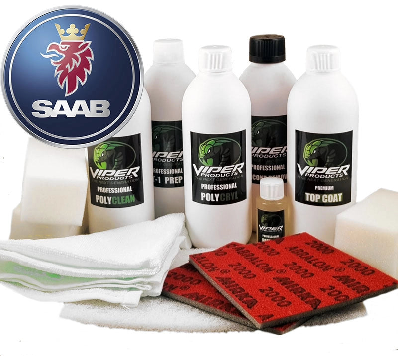 Läderfärg & Vinylfärg till Saab | Stort Kit för färgning av bilklädsel | Viper Products