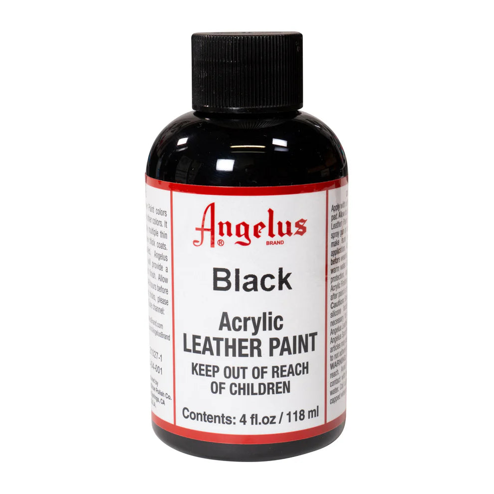 Svart Läderfärg | Angelus Black Acrylic Leather Paint