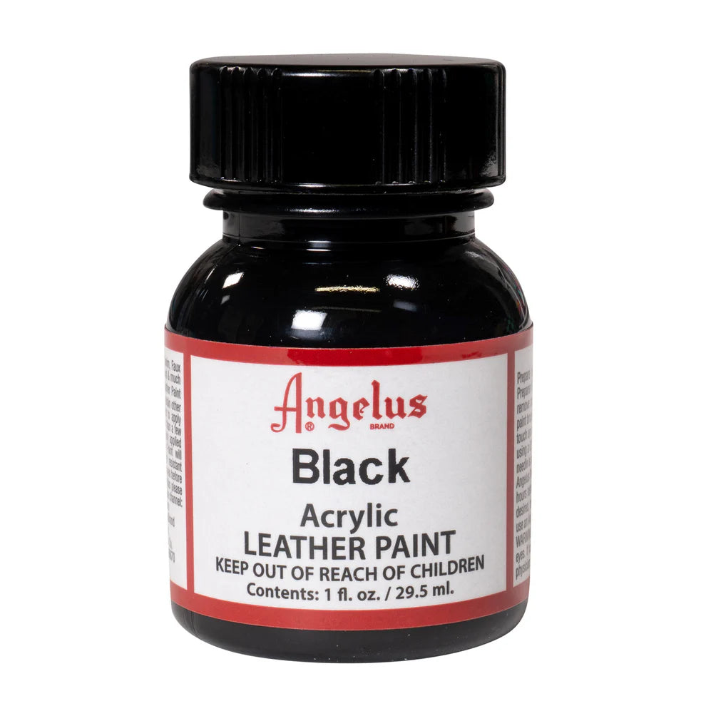 Svart Läderfärg | Angelus Black Acrylic Leather Paint