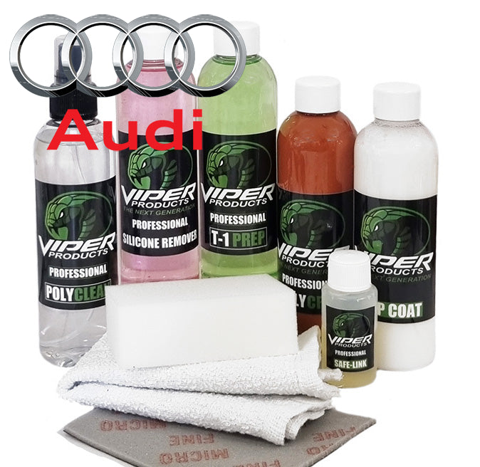 Lederfarbe &amp; Vinylfarbe für Audi | MiniKit zum Färben von Autopolstern | Viper Produkte