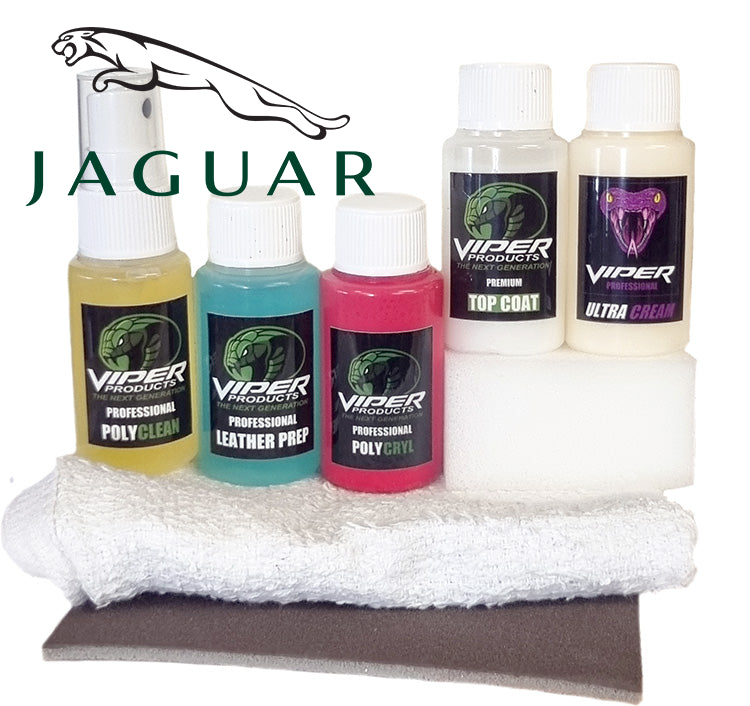 Läderfärg & Vinylfärg till Jaguar | Minikit för Infärgning av bilklädsel | Viper Products