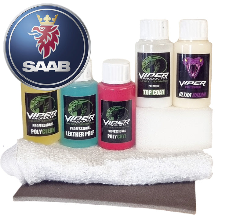 Läderfärg & Vinylfärg till Saab | MiniKit för färgning av bilklädsel | Viper Products